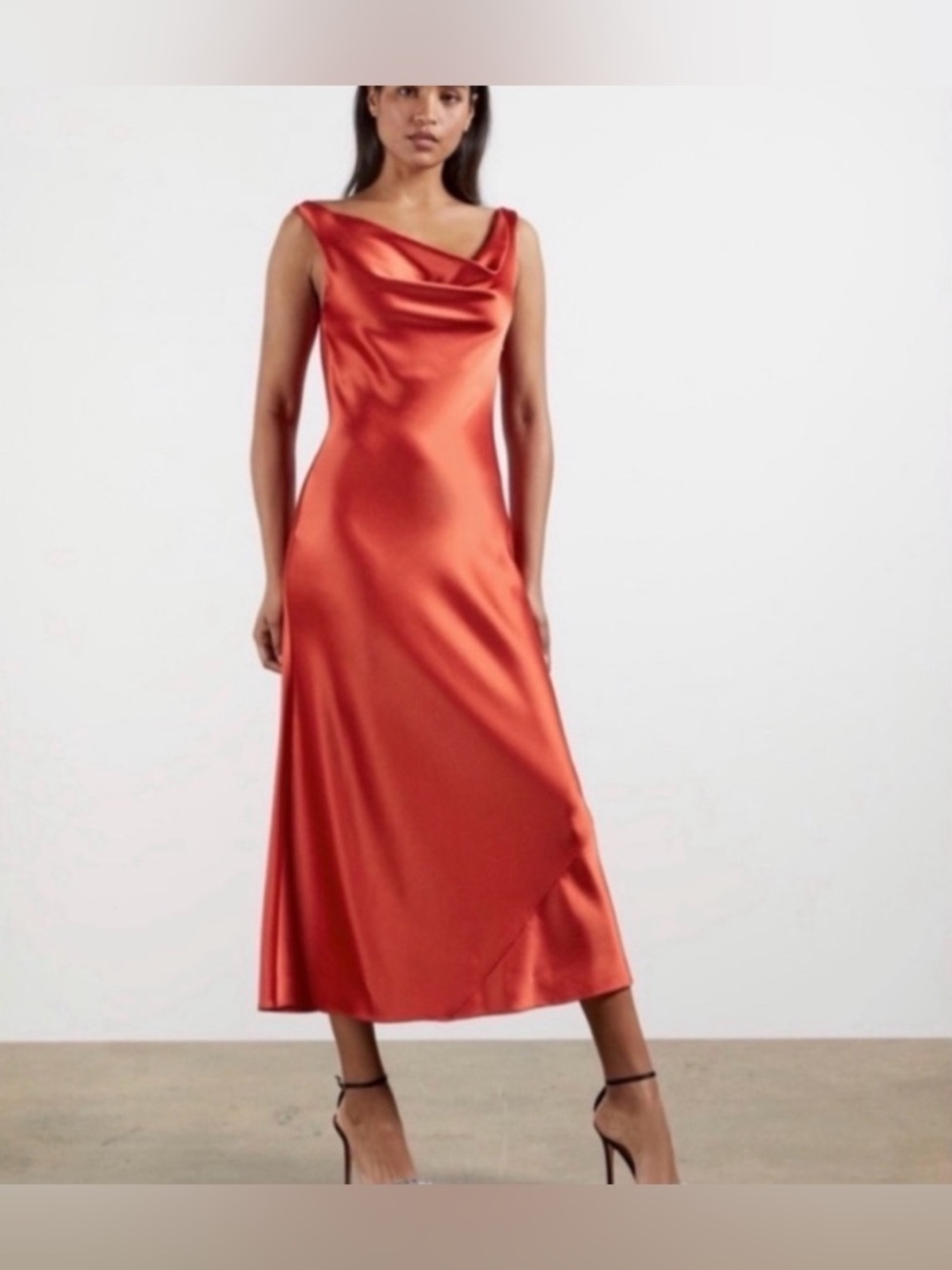 Ted Baker Kinsey Cowl Neck Midi Slip Dress
